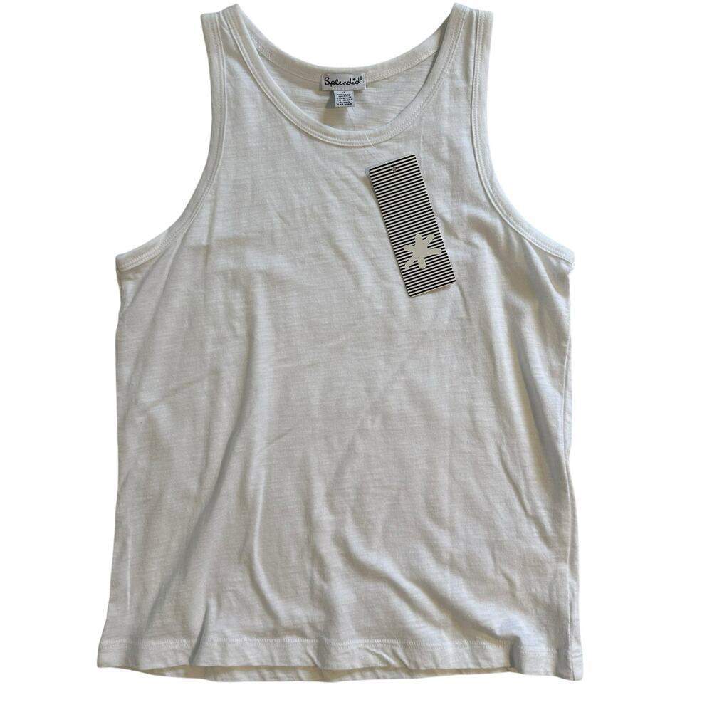NWT Splendid Basic White Tank Top Girls Size 12